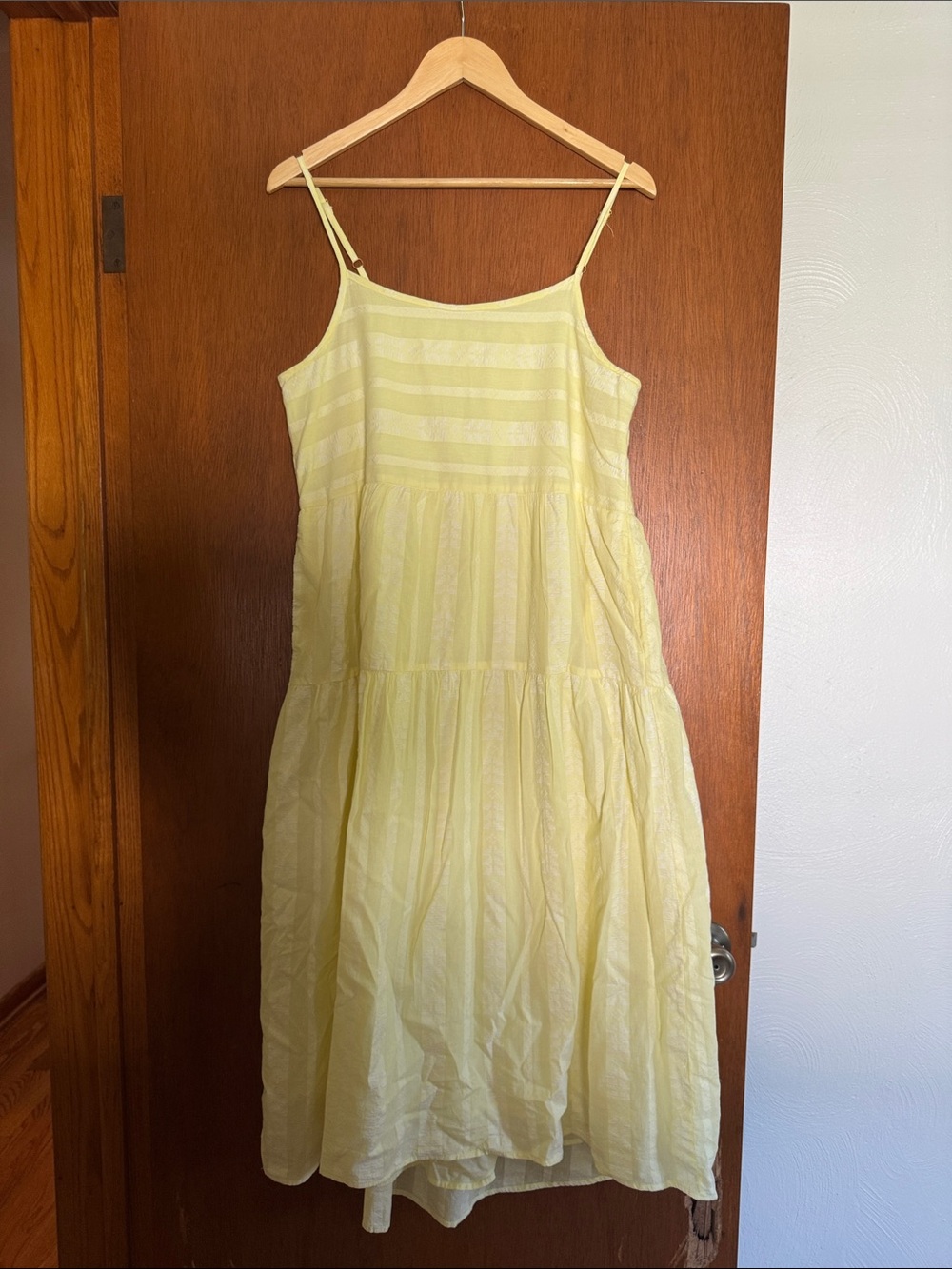 Light Yellow green Spaghetti Strap Summer Dress